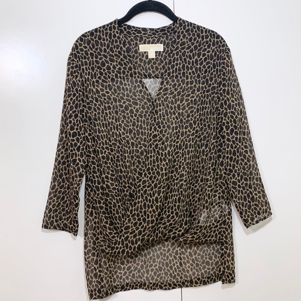 MK animal print top